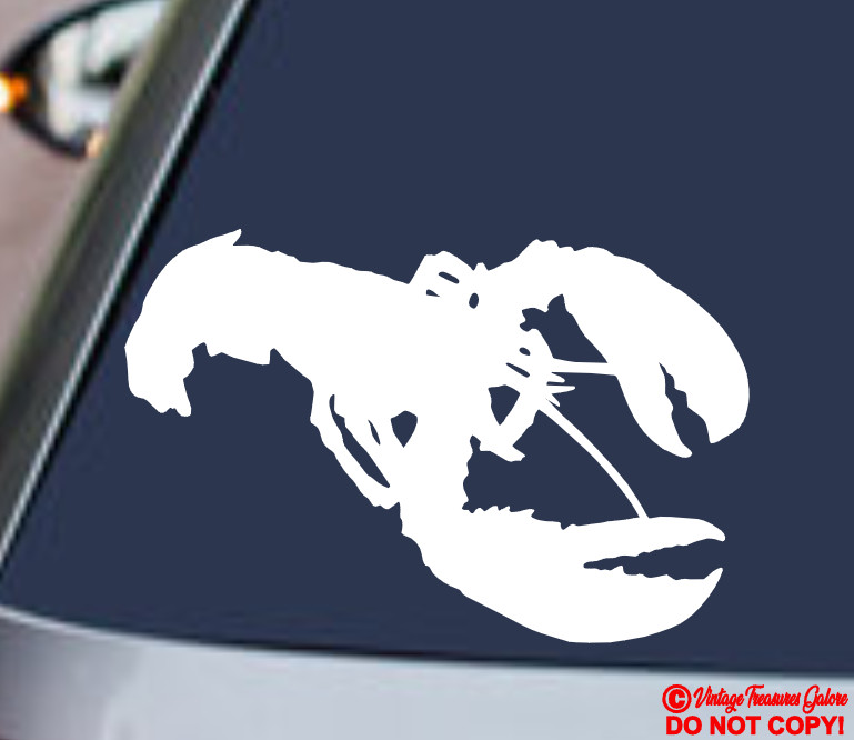 LOBSTER STICKER DECAL FRESH SEAFOOD FISH MARKET RESTAURANT WINDOW DOOR LIVE TANK