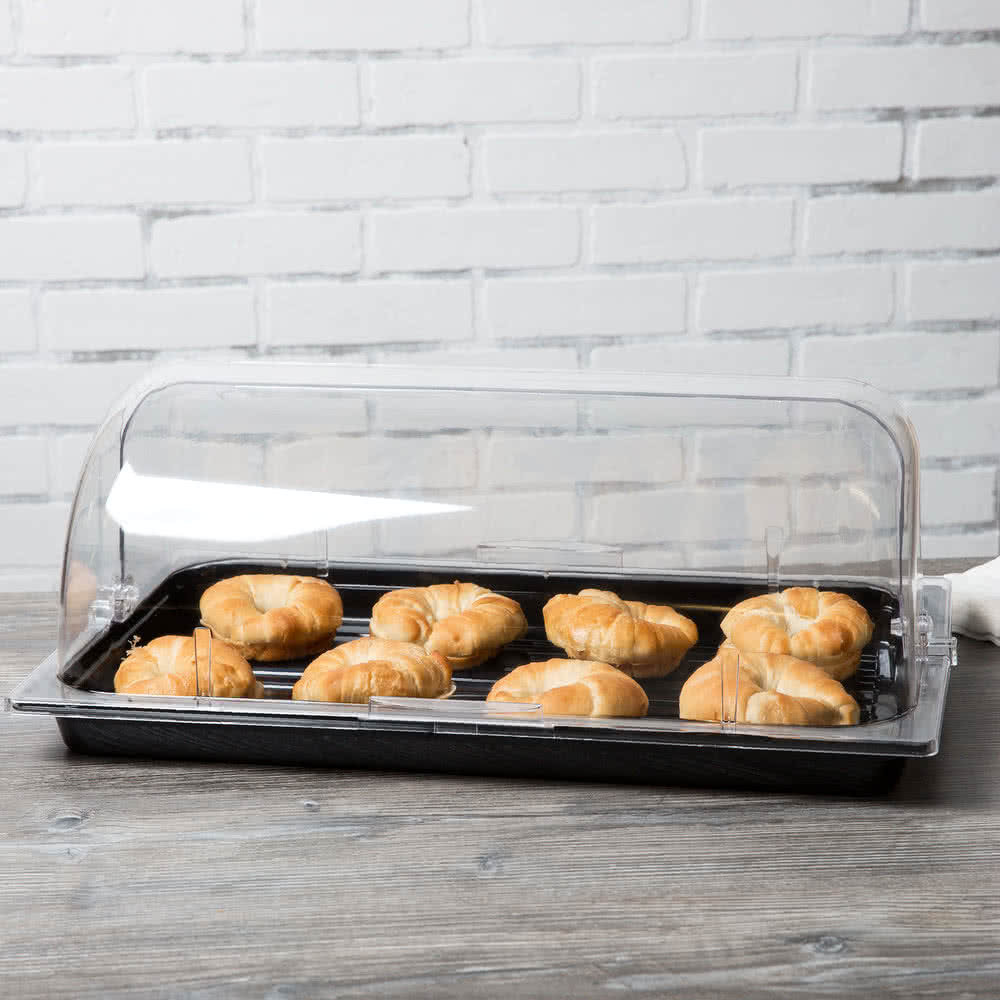 3 PACK Full Size Roll Top Chafing Dish Clear Plastic Pan Display Cover Chafer