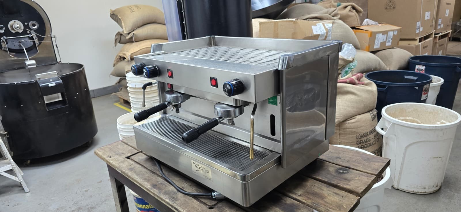 NEW 2 Group Stainless Steel Commercial Espresso Cappuccino Machine Handmade