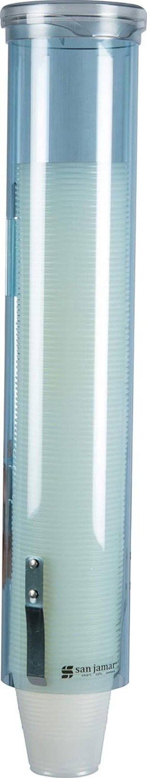 Blue Plastic Cup Dispenser for Restaurants, 16 Inches