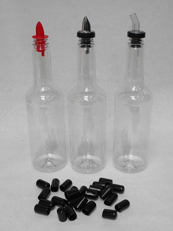 36x LARGE BLACK DUST CAP CAPS Liquor Bottle Pour Flair Spout POURER COVER