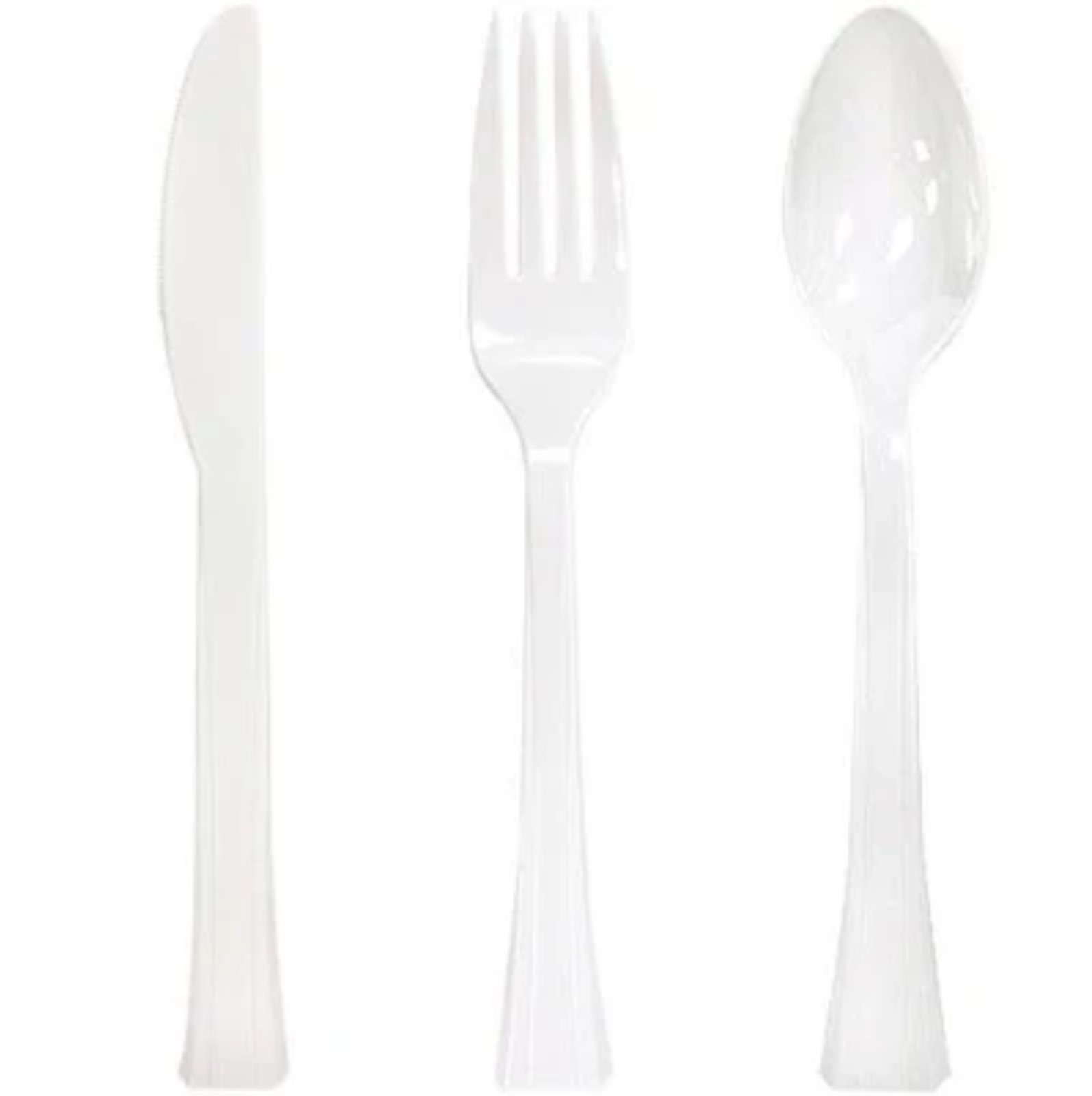 Premium Disposable Pearl Cutlery Set – Fork, Spoon & Knife in Combo Bag 144pcs
