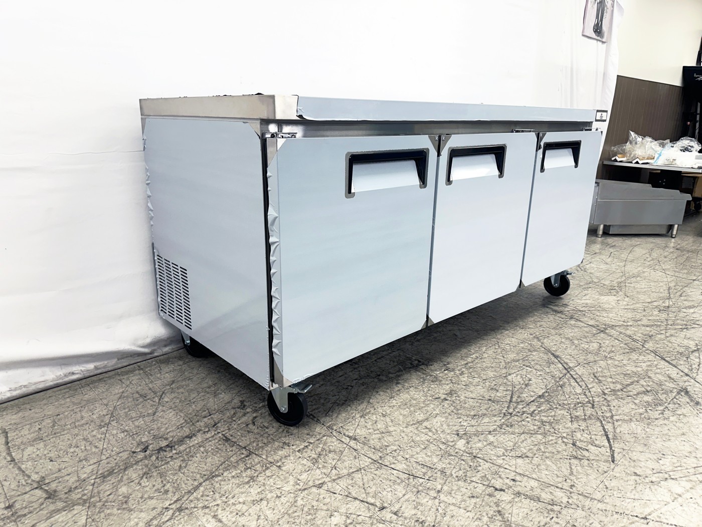 NEW 72″ Commercial Undercounter Refrigerator Prep Table Cooler 120V NSF ETL
