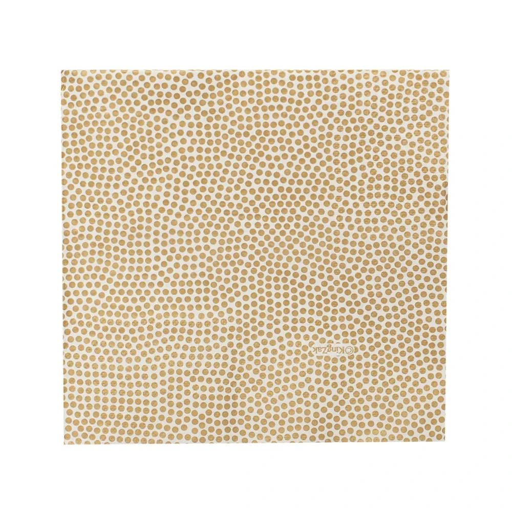 2-Ply Gold Dots Napkins – Elegant, Durable, and Disposable 144pcs