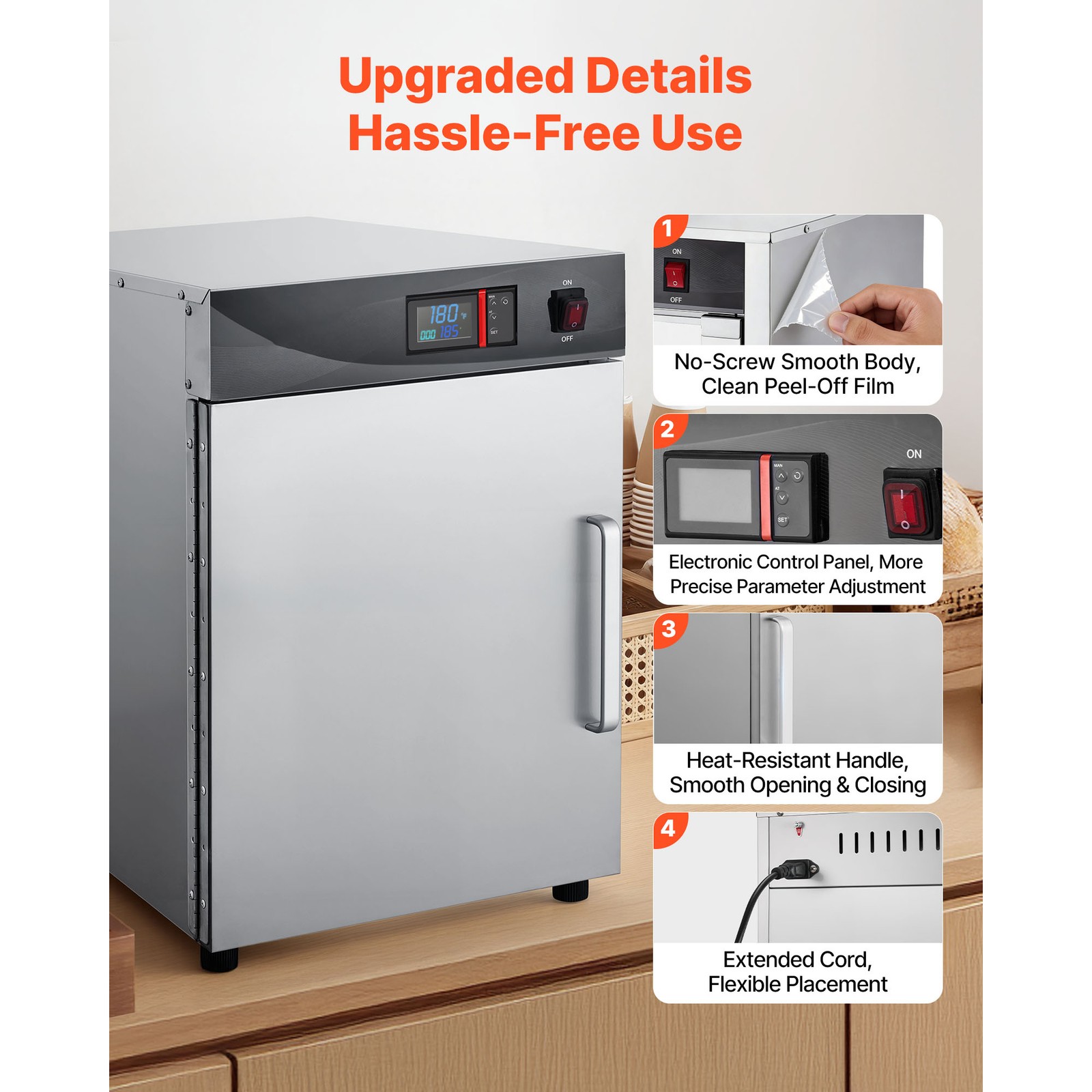 Uimoso 4/5/8/16 Tiers Hot Box Food Warmer Electric Food Warmer Cabinet