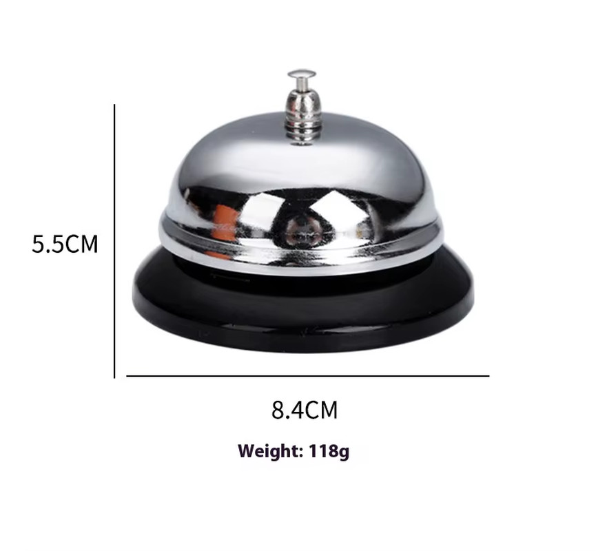 Kitchen Tool Stainless Steel Food Service Call Bell Restaurant Bar Ringer