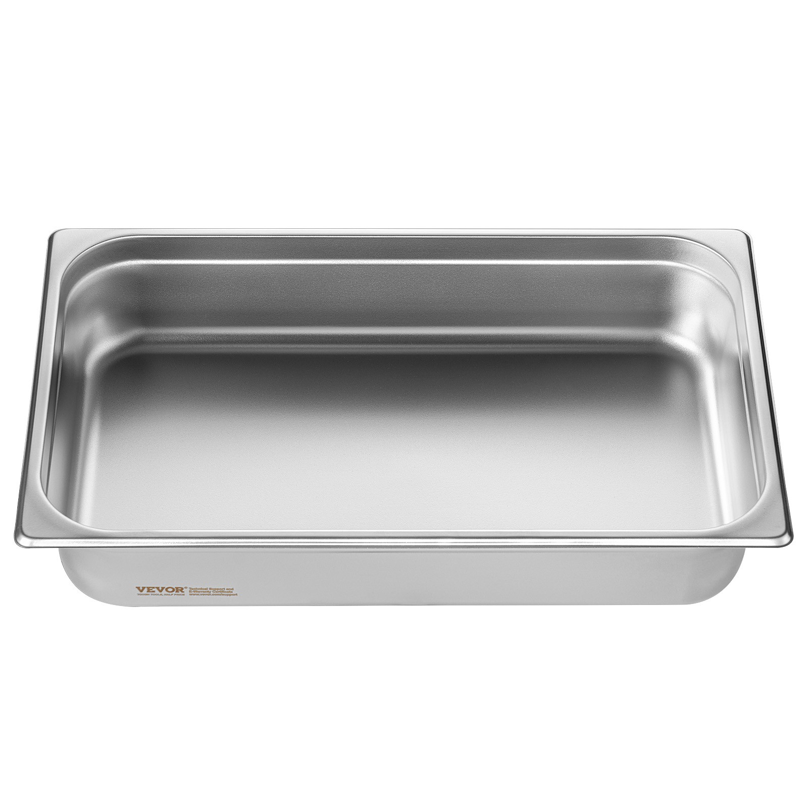 VEVOR Full Size Hotel Pan Steam Table Pan Stainless Steel 4″ Deep