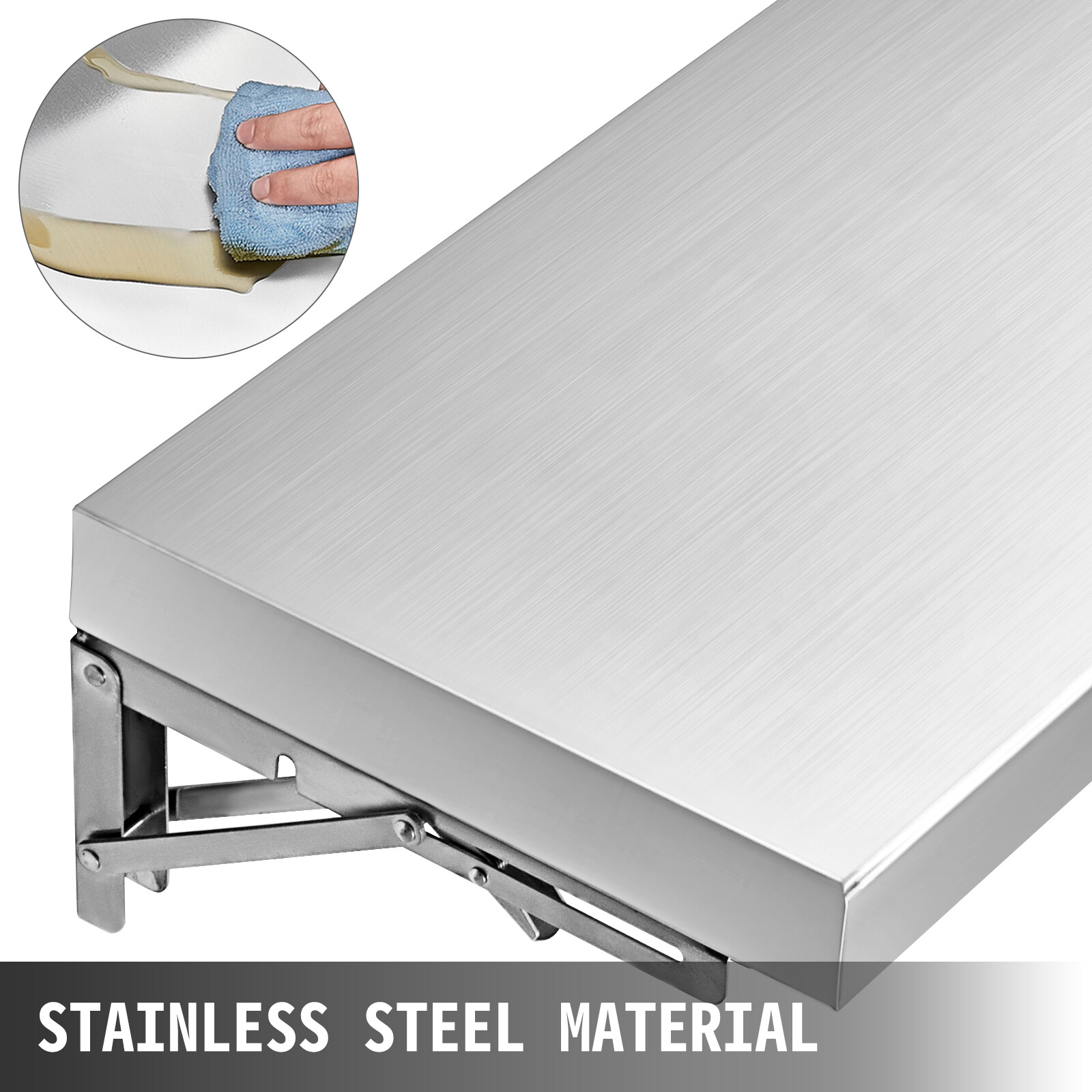6 Foot Shelf for Concession Window Food Truck Accessories Business Stainless