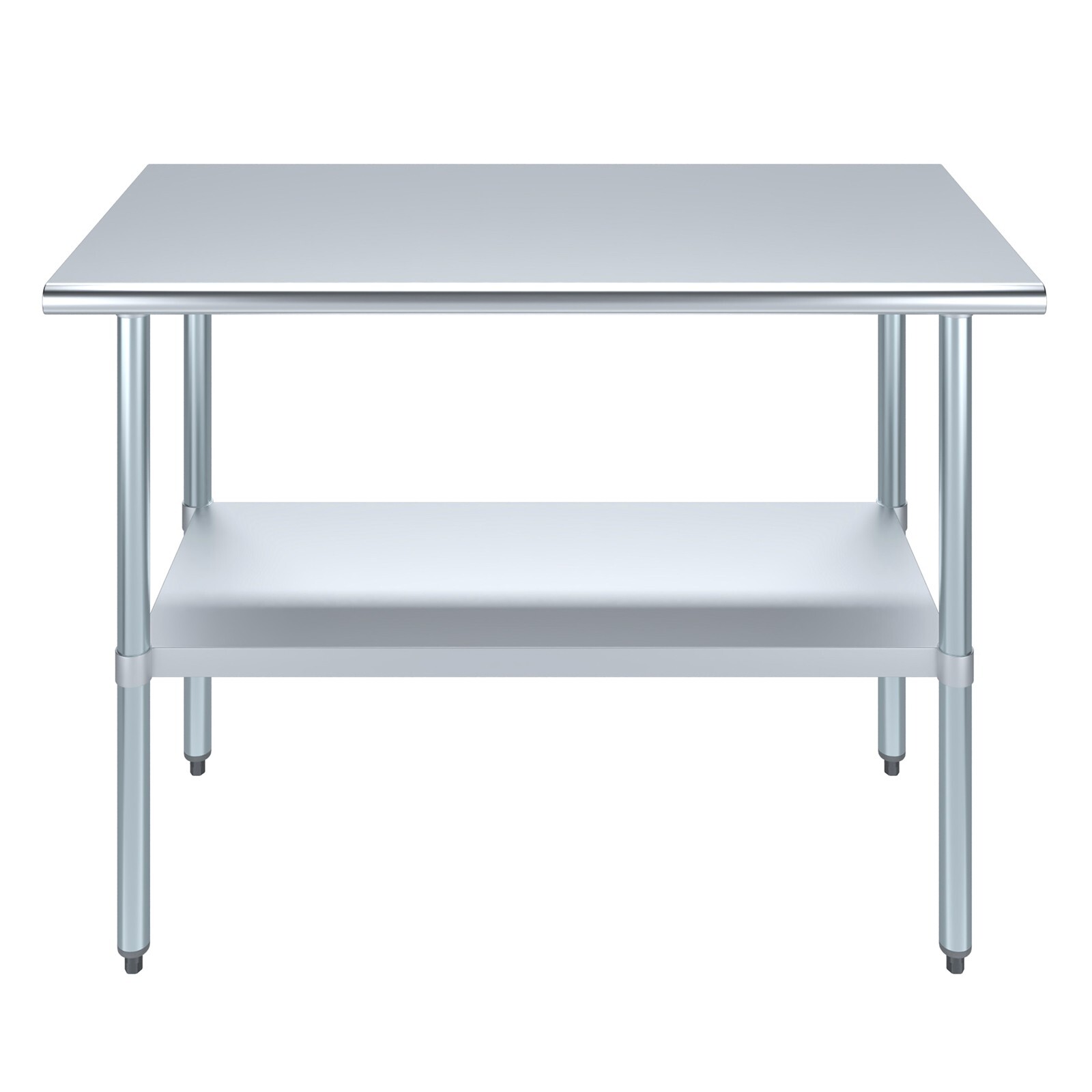 24″ X 48″ Stainless Steel Work Table With Galvanized Undershelf