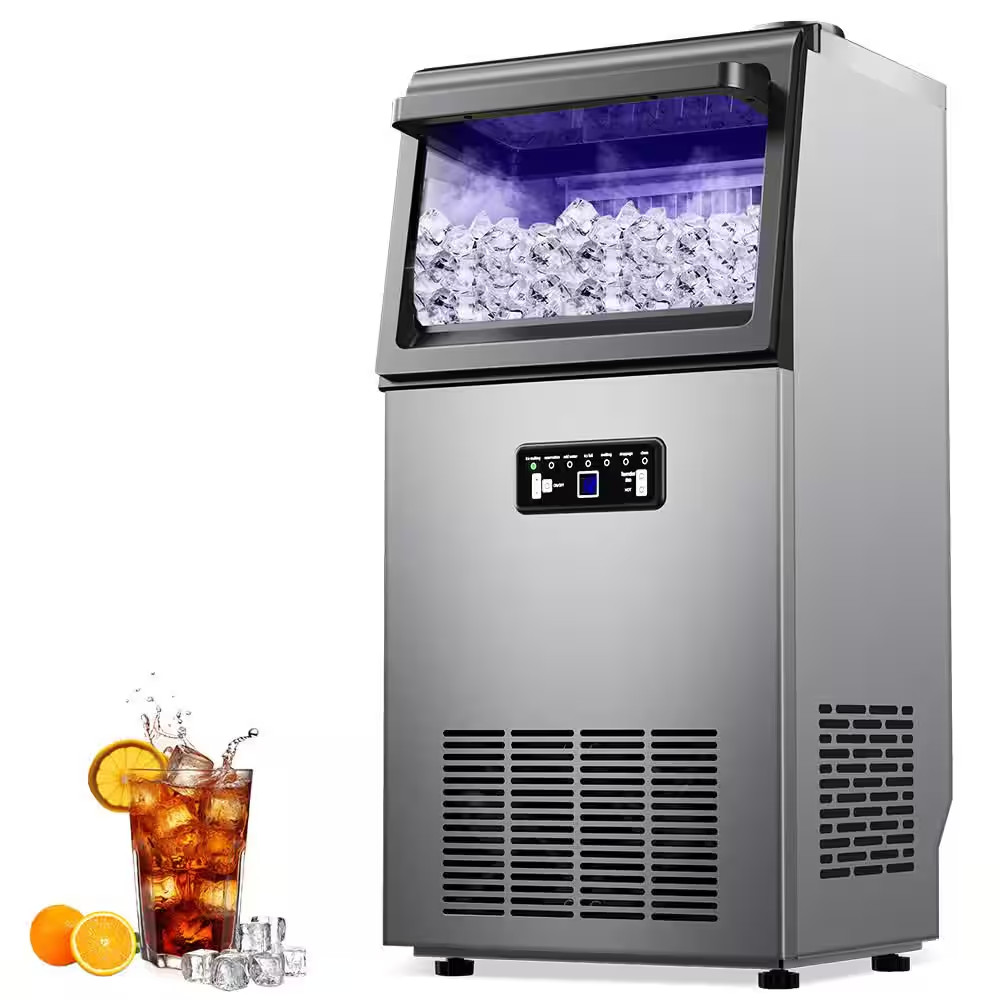 13.78 In. 110 Lbs./Day Commercial Freestanding/Built-In Full Size Cubes Ice Make