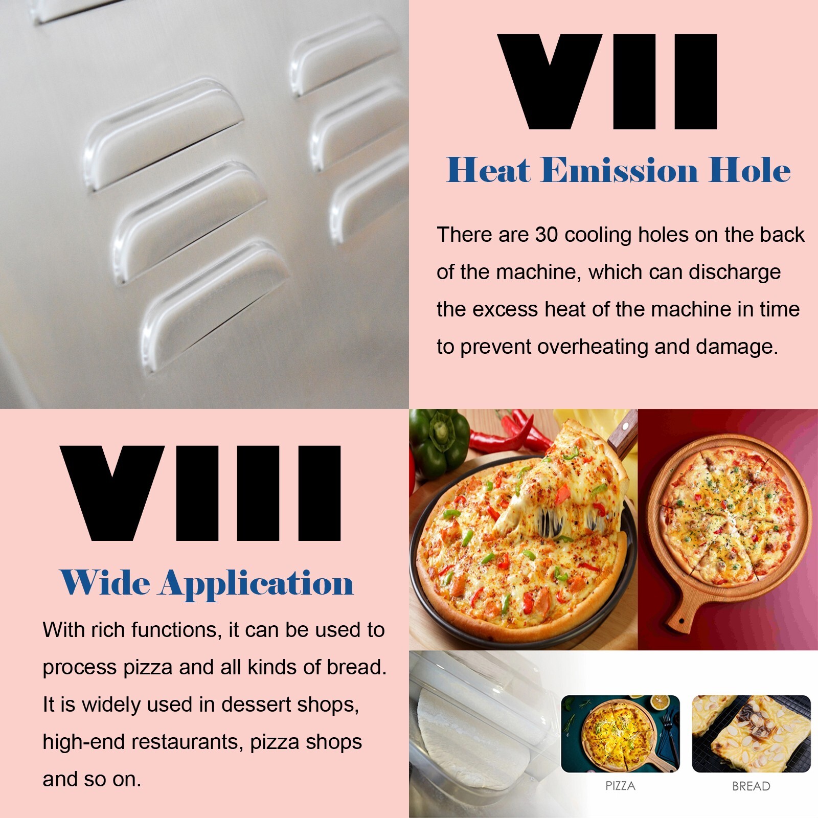 Automatic Pizza Dough Rolling Press Machine 370W Stainless Steel 110V