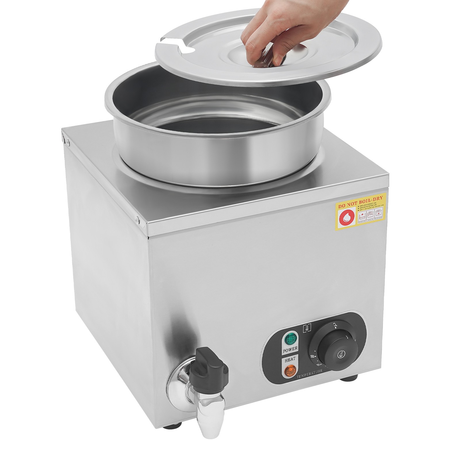 Corded Electric Cheese Warmer Dispenser 7L Commercial Soup Warming Machine Home