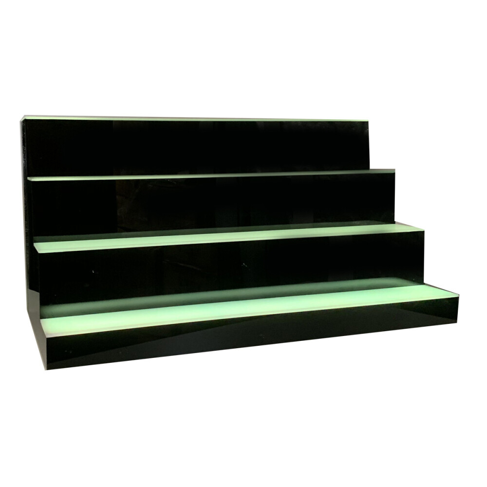 LED Lighted Liquor Bottle Display Shelf Back Bar Bottle Display Stand 31″ 39″ US