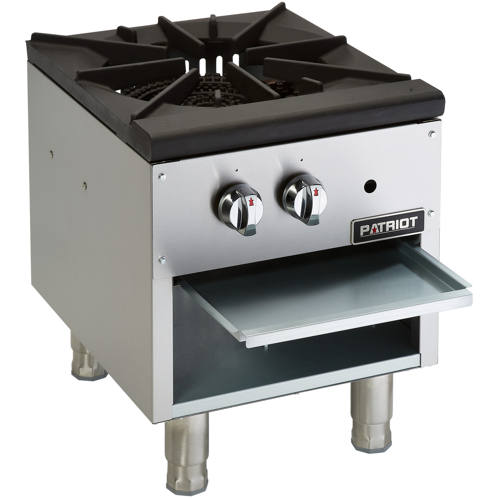 Patriot PT-SP-1 80,000 BTU Natural Gas LP 1-Burner Stock Pot Range 18″W