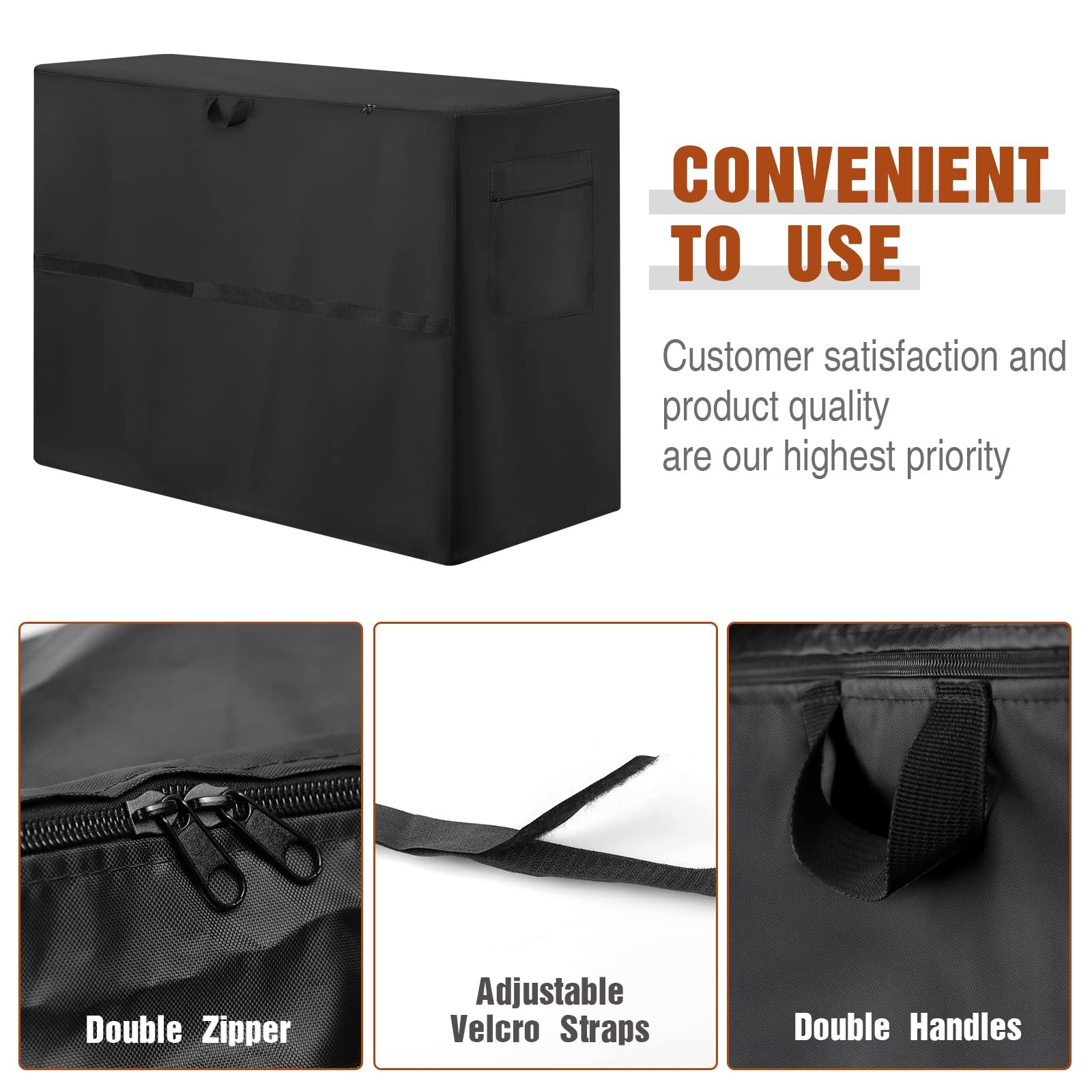 Hengme Chest Freezer Cover for Outside – 55″L X 34″W X 33″H, 10.0 Cu.Ft