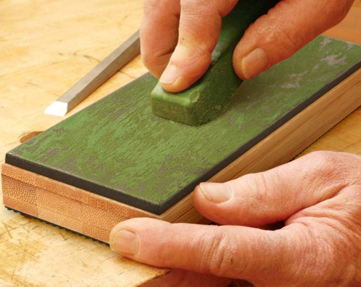 Pebble Premium Leather Strop for Knife ening with Polishing