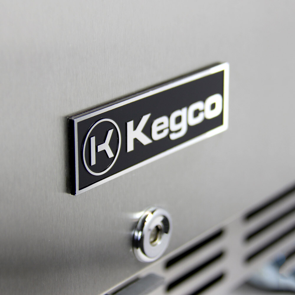 Kegco HK38BSC-L-3 3-Tap Commercial Built-In Kegerator w/ X-CLUSIVE Dispense Kit