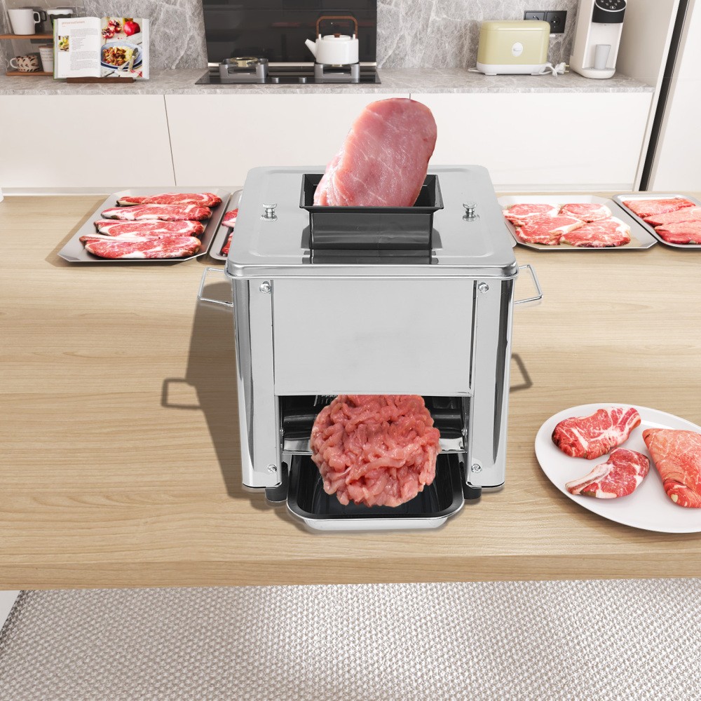 850W Electric Meat Cutting Machine Commercial Meat Cutter w/ 3.5 mm Blade Space