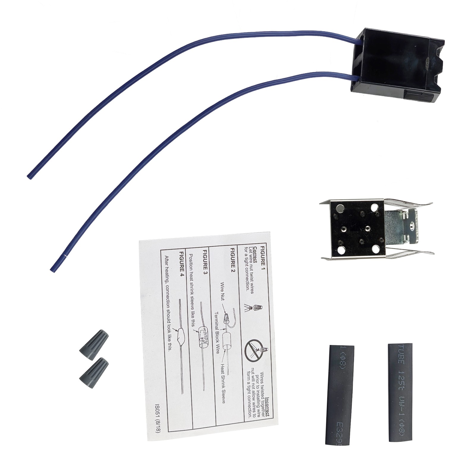 4 Pack Exact Replacement WB17X5113 for GE Range Burner Receptacle Terminal Block