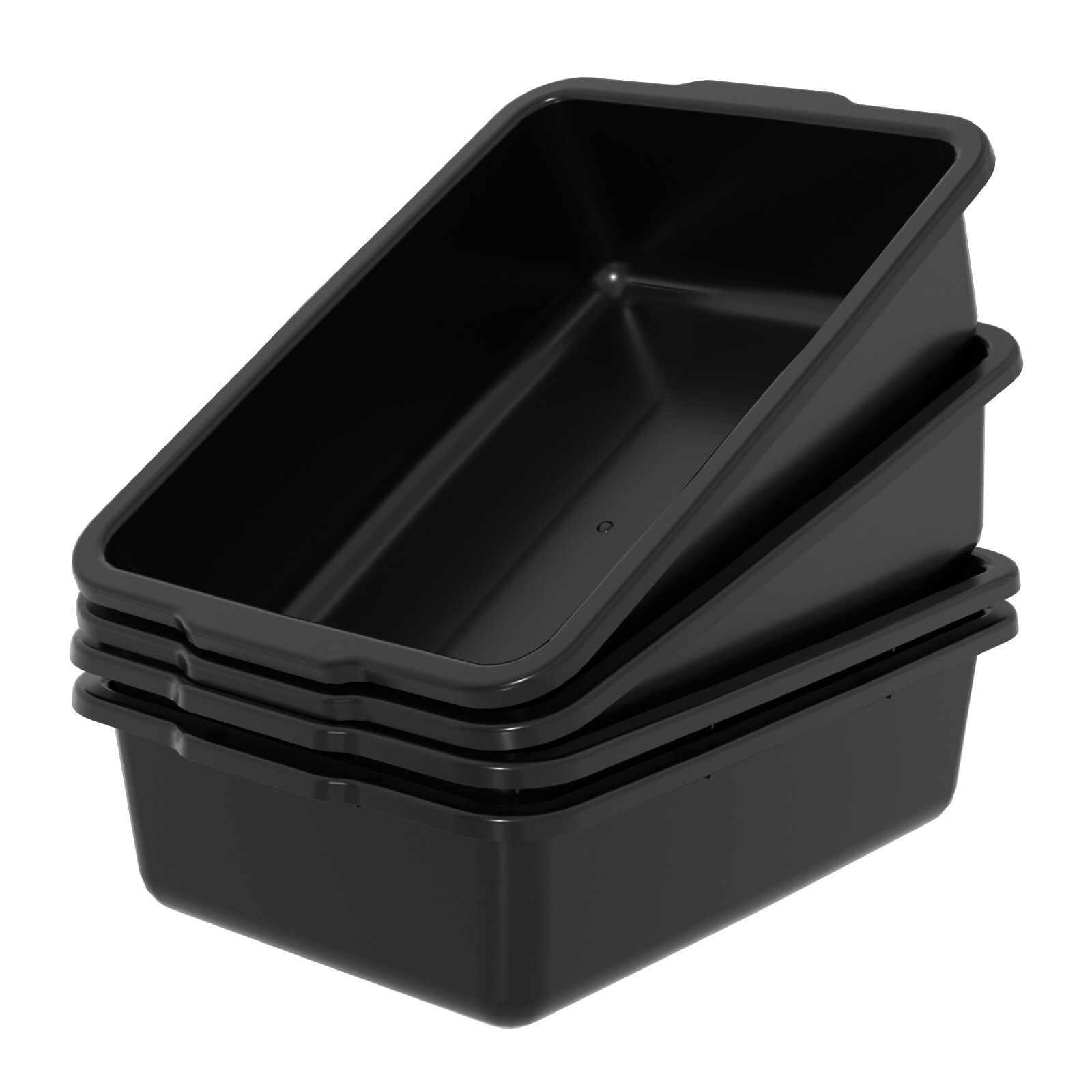 Cand 32 L Commercial Bus Tubs Box/Tote Plastic Wash Basin Utility Storage, 4Pack