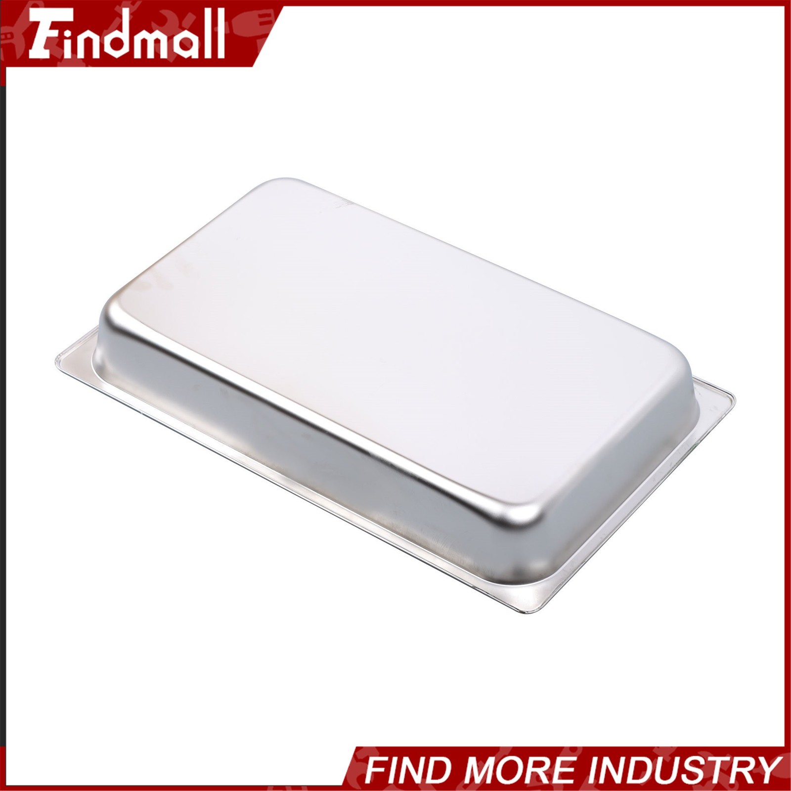 Findmall 6 Pack Set 2.5″ Deep Full Size Steam Table Pans Hotel Prep Buffet Pan