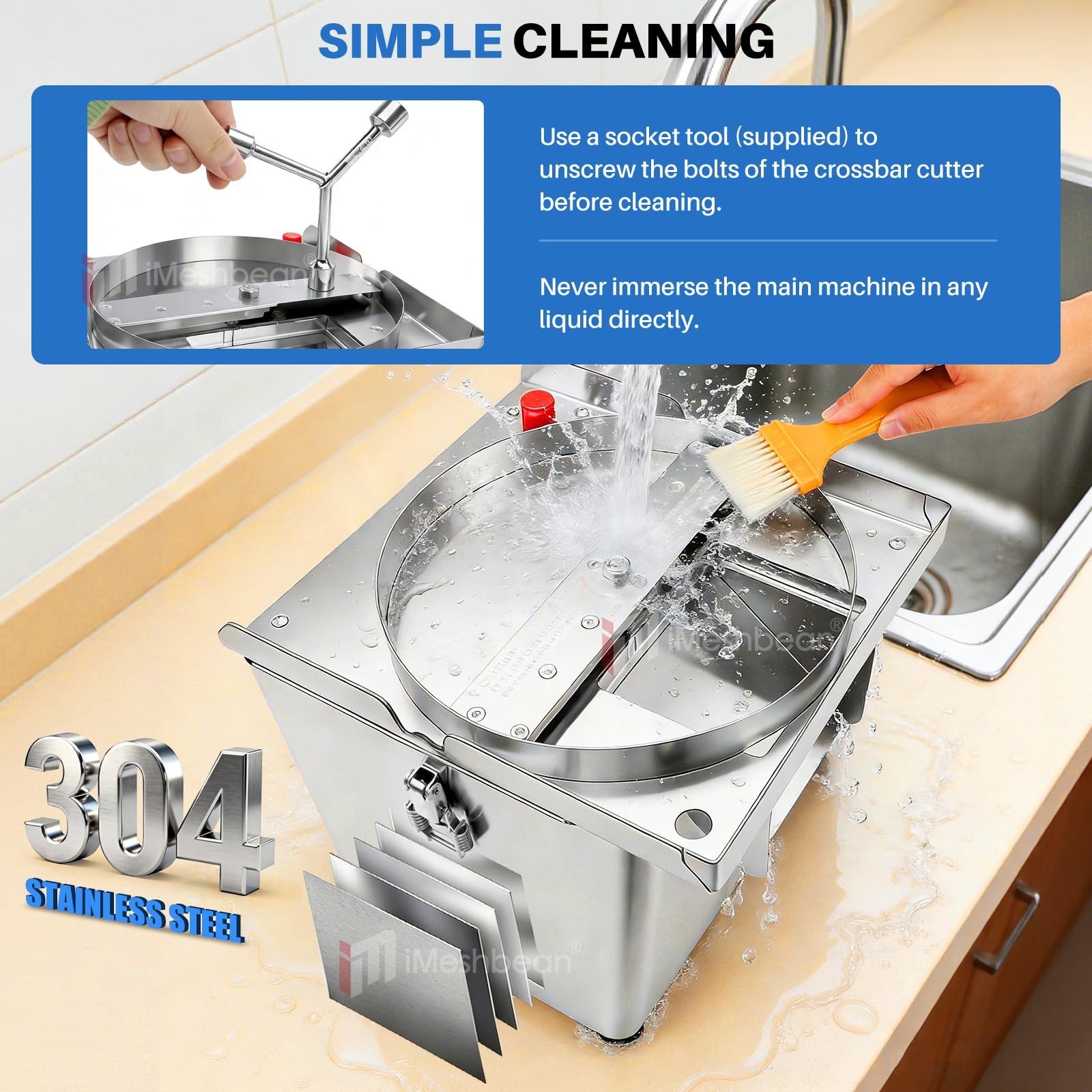 4 in 1 Commercial Vegetable Chopper Multifunctional Automatic Dicer Strip Cutter