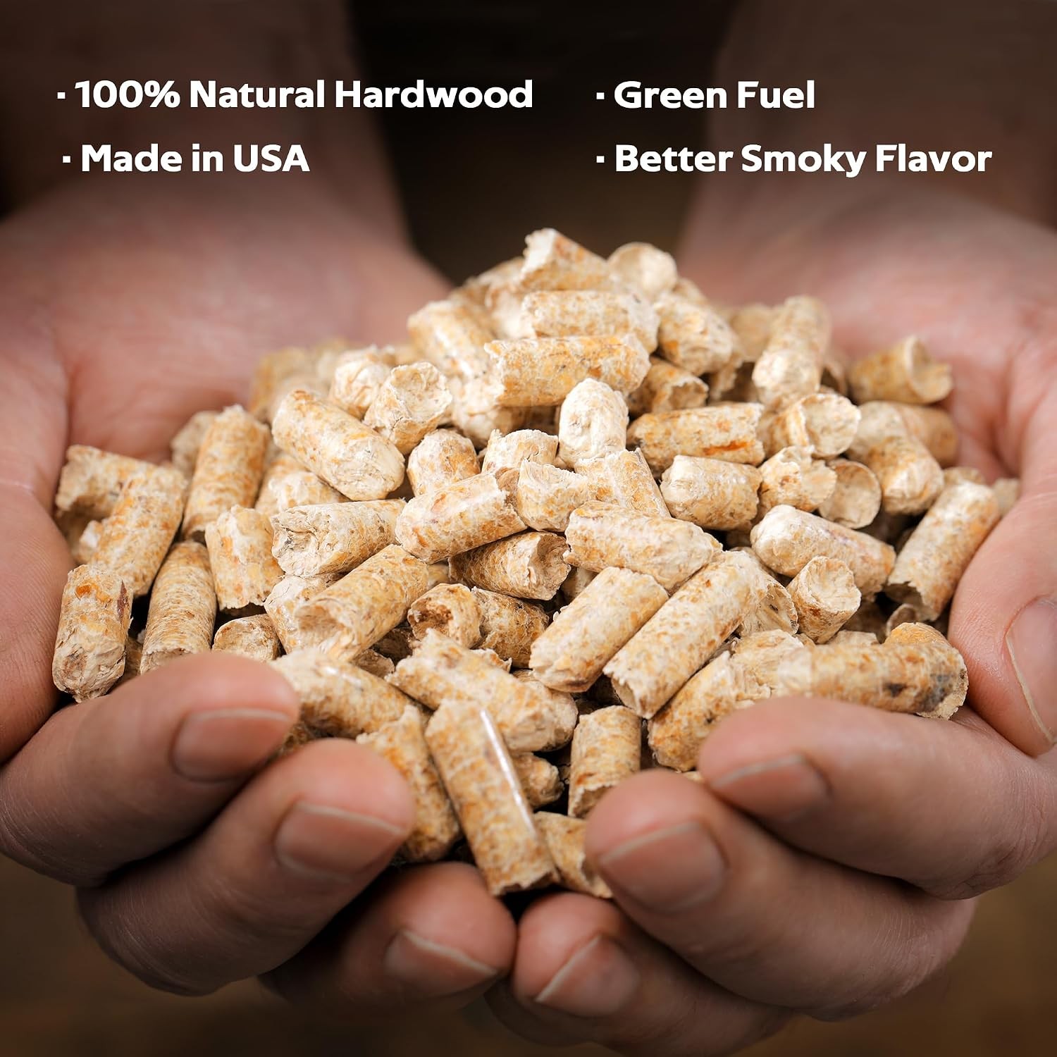 Wood Pellets for Smoker Grill and BBQ, 100% All-Natural Hardwood Fruitwood Pelle