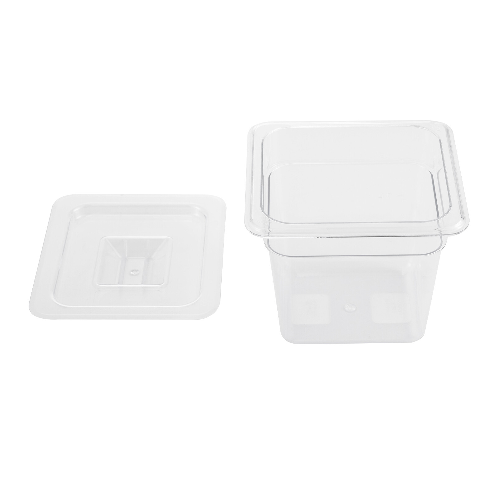 8*1/6 Size Food Pans With Lids Clear Food Pan Commercial Food Storage Containers