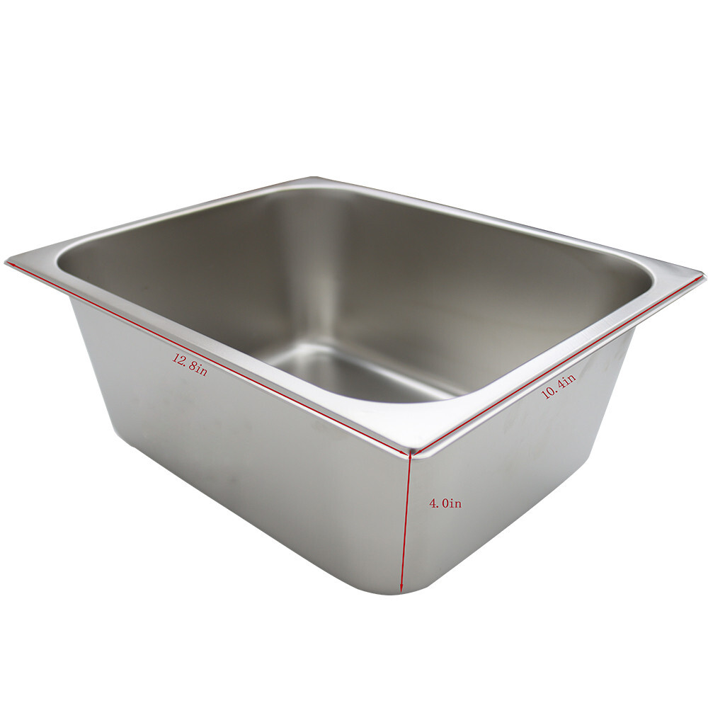 Commercial Stainless steel Squarish 4-Pan 1/2 Size Buffet Food Warmer 110V 1.5KW