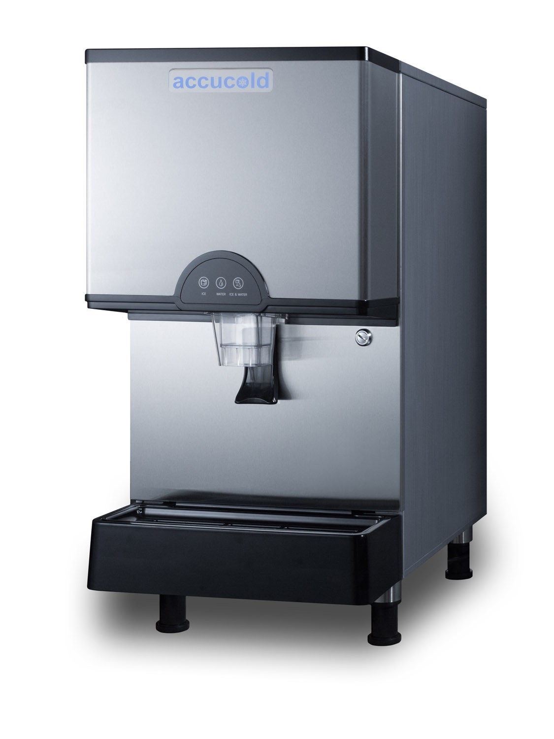 Summit AIWD282FLTR 17″W Countertop Commercial Ice and Water – Stainless Steel
