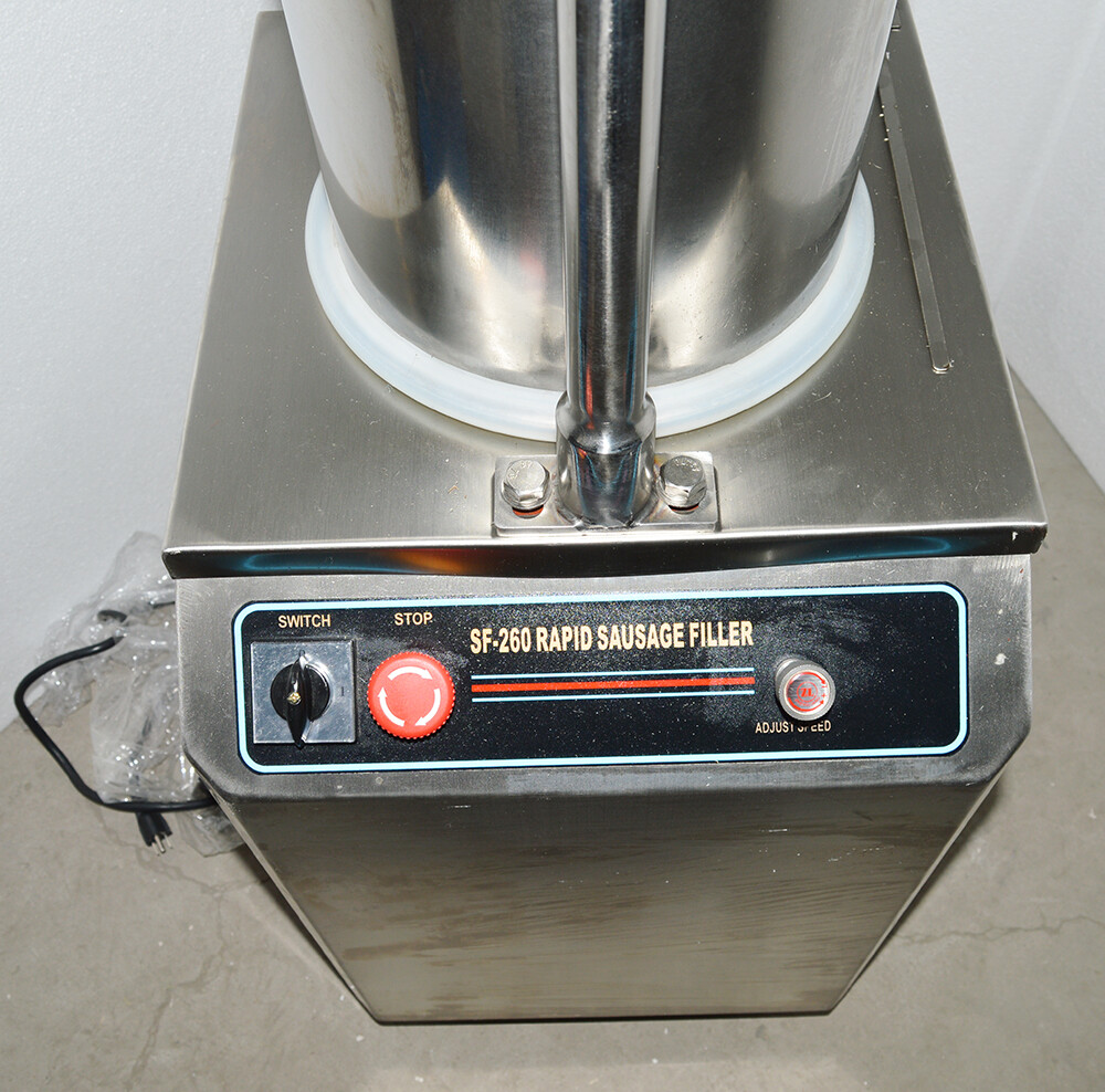 Commercial Hydraulic Sausage Stuffer Filler Stainless Steel 110V 1100W 26L