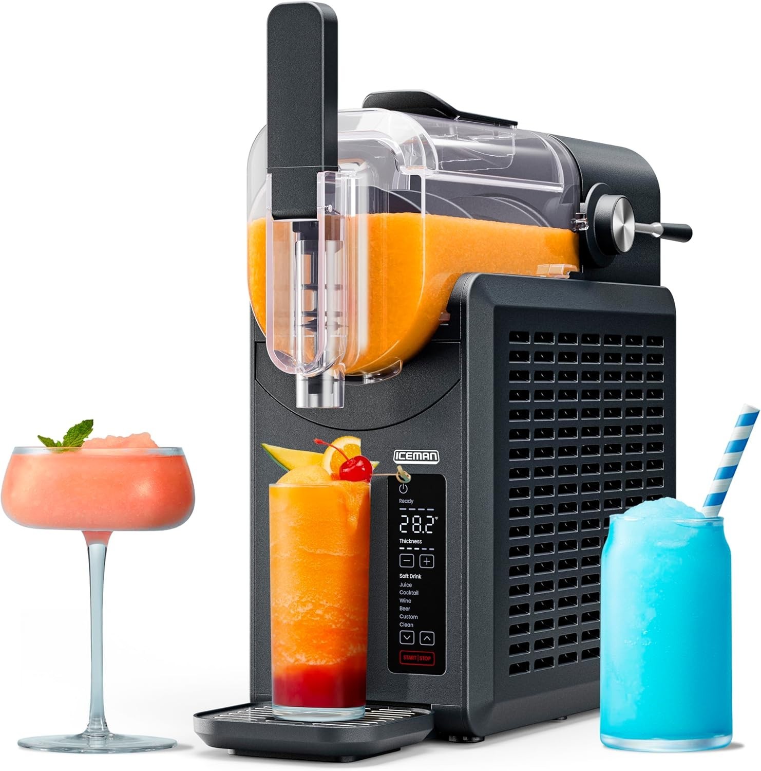 Slush-Ease Slushie Machine, Frozen Drink Maker & Slushy Machine with 5 Preset…