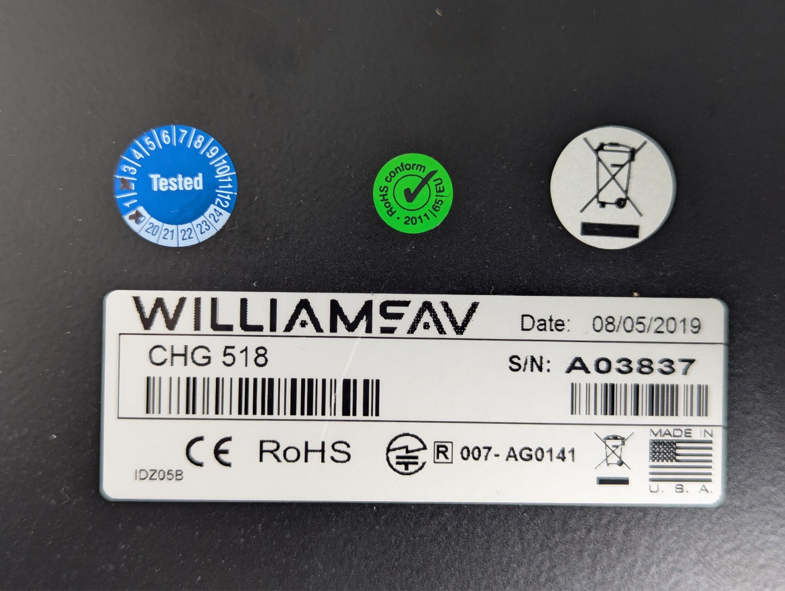 Williams Sound CHG 518 5 Bay Drop in Charger