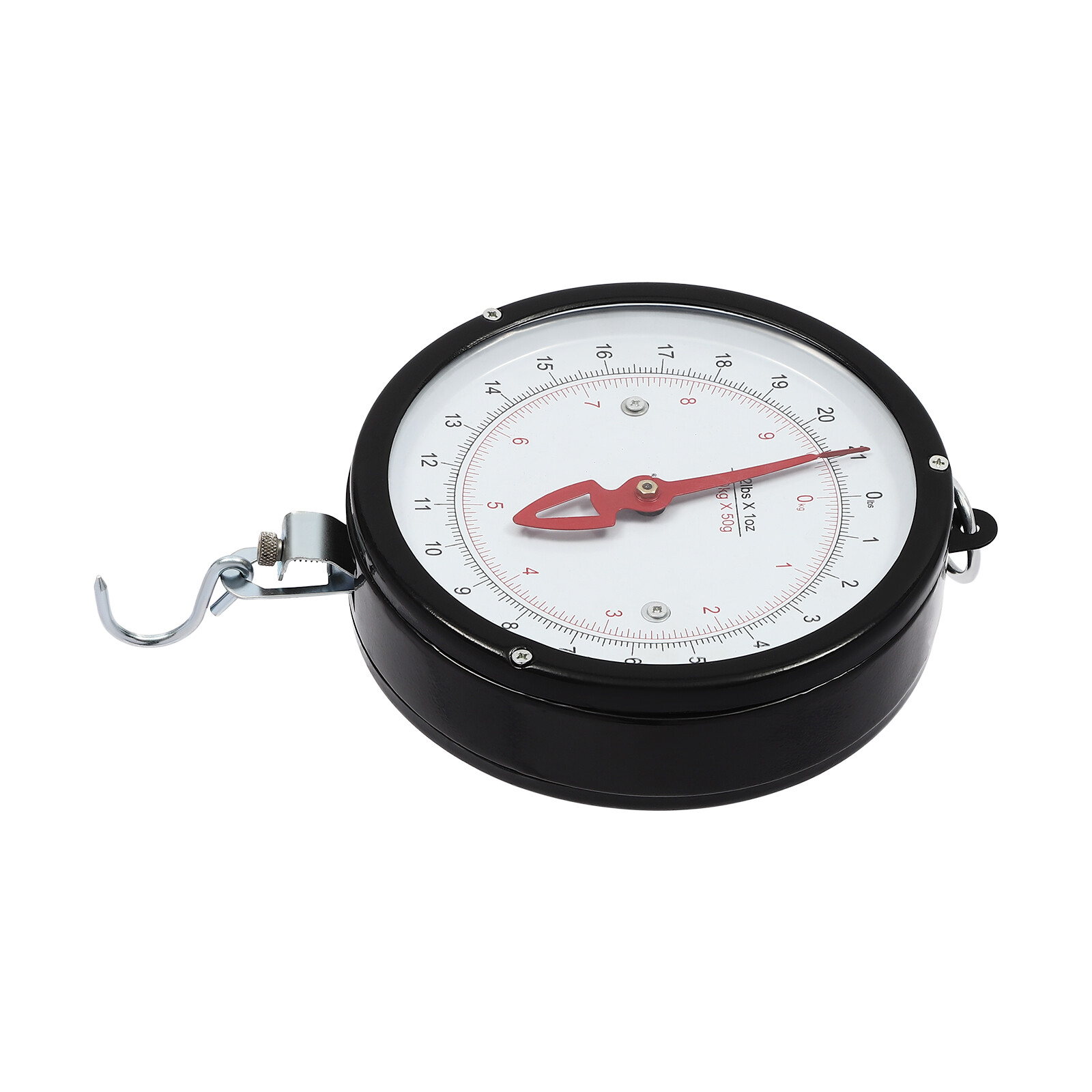 Double-sided Dial Hanging Scale 10kg/22lbs Circular Supermarkets Hanging Scale