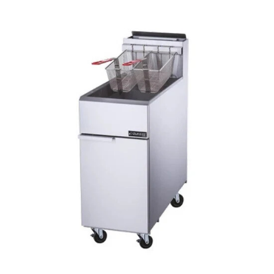 Liquid Propane Gas Fryer with 3 Tube Burners – 40 lbs Capacity