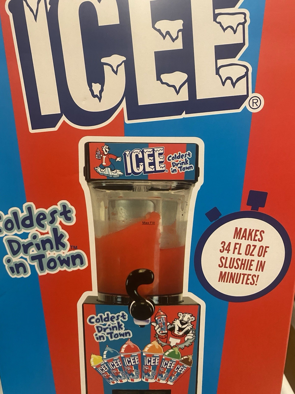 Iscream Genuine ICEE Home Slushie Maker Ice Machine 1 Liter Plus Syrups! Wow