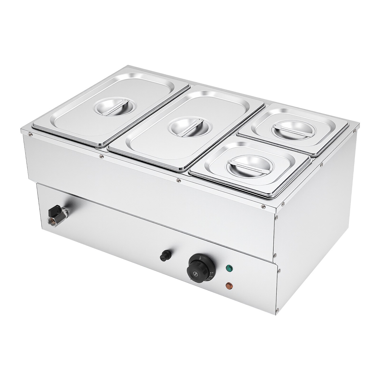 4-Pan Electric Food Warmer Commercial Food Warmer Countertop Buffet Food Warmer