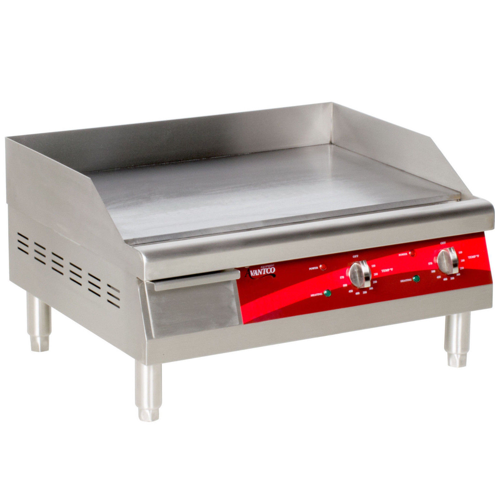 Avantco EG24N 24″ Electric Countertop Commercial Stainless Griddle 208v / 240v