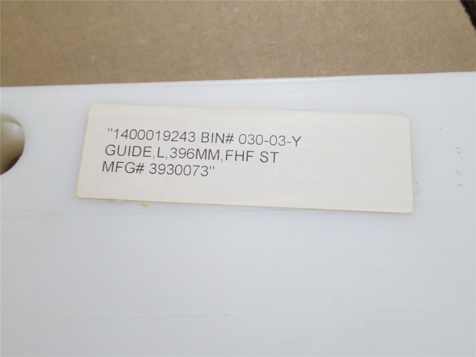 237171 Old-Stock; Marel 3930073 Guide Bar; 15-5/8″ Long x 3-7/16″ Wide