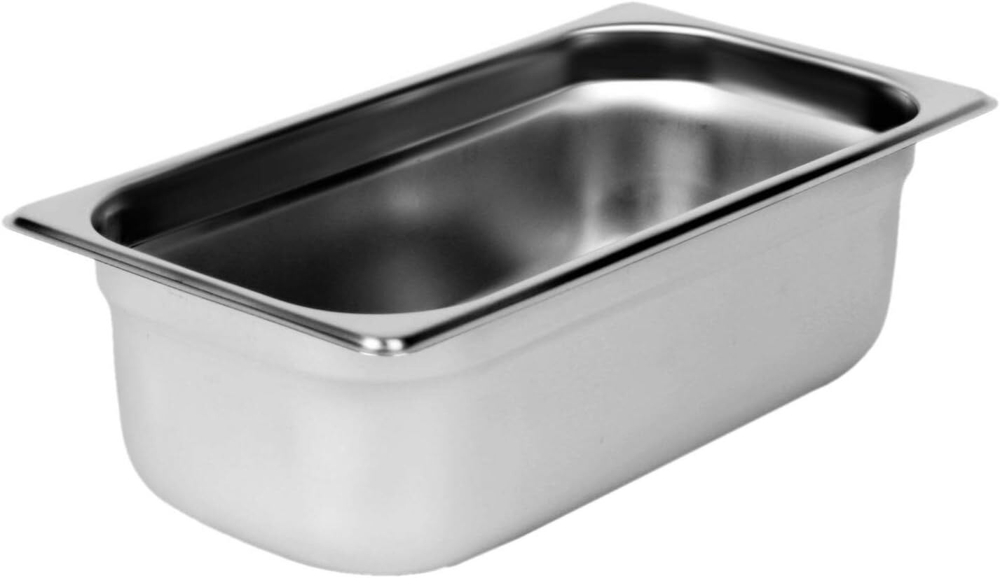 Thunder Group Third Size 4″ DEEP Anti JAM Pans 25 Gauge