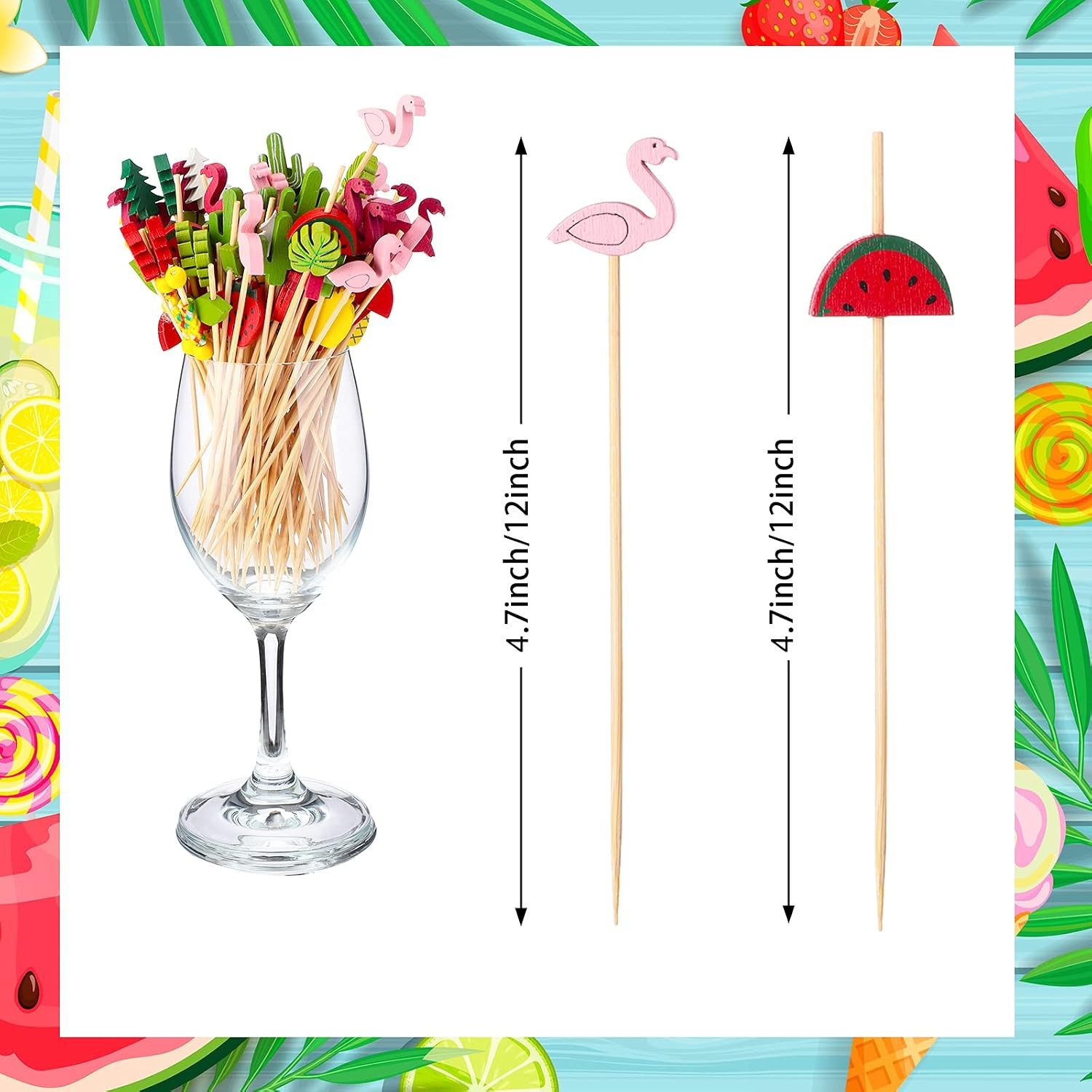 160 Pcs Cocktail Drink Decoration Accessories 60 Drink Cocktail Umbrellas 100