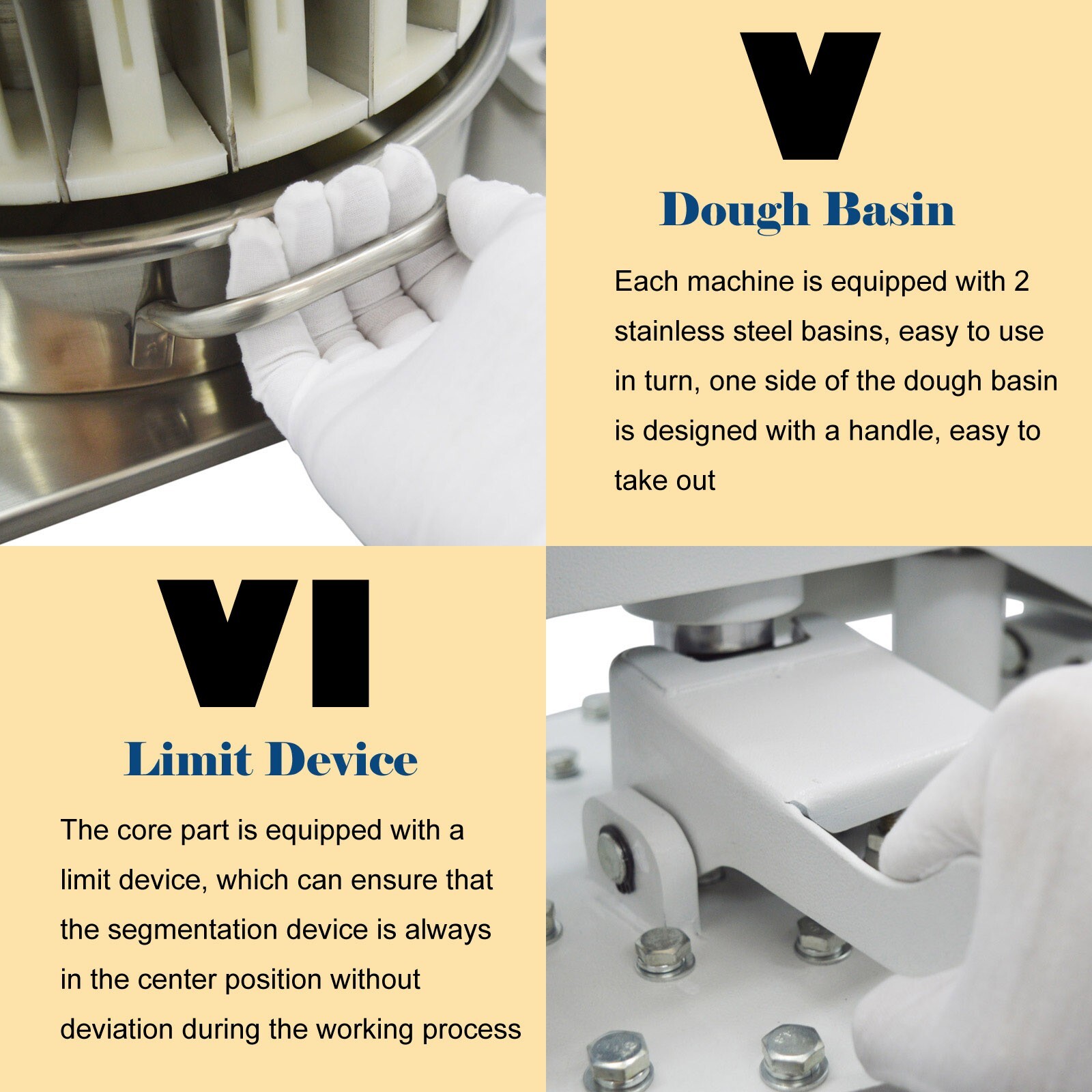 Table Top Manual 36PCS Dough Divider 30g-160g Dough Cutting Machine