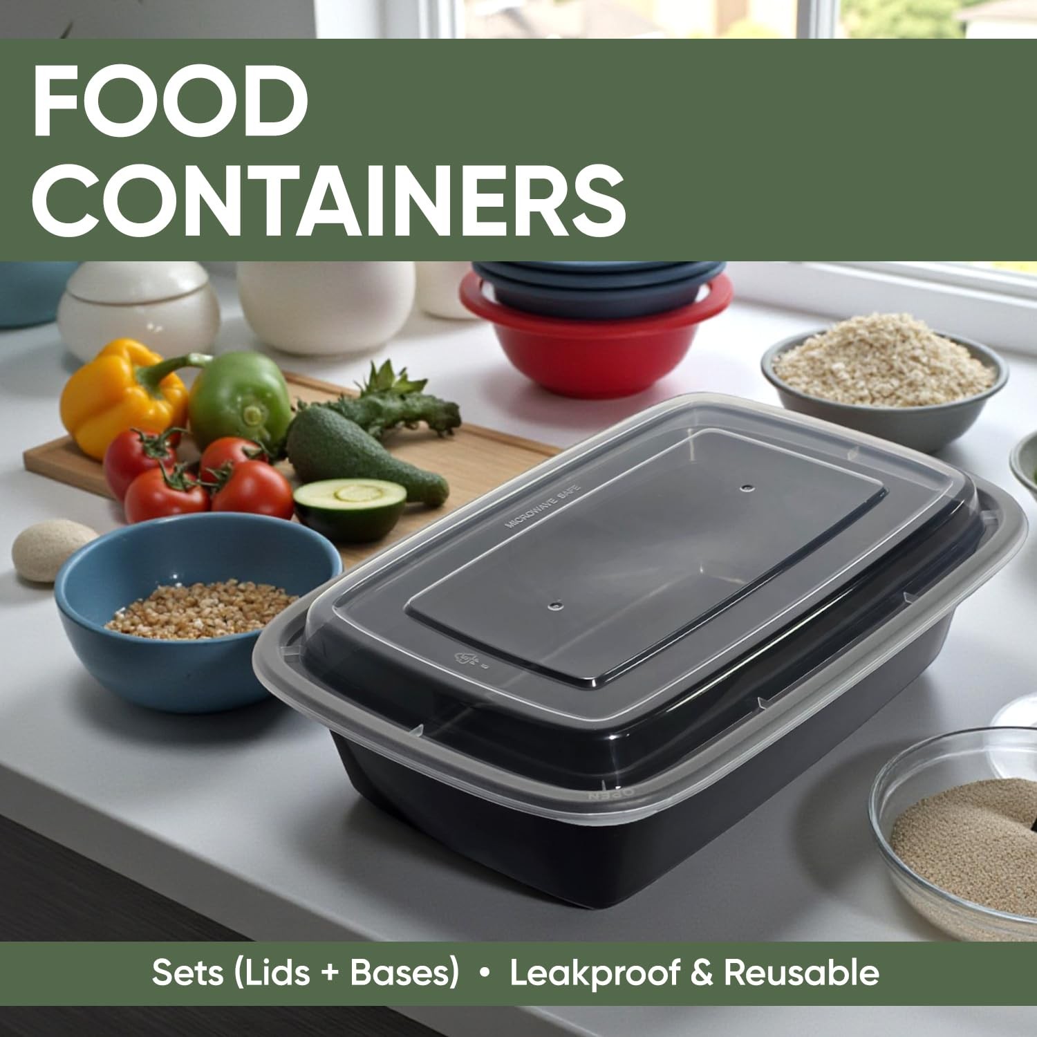 Pcs Supplier Depot 50 Pack 100 Piece 16 Oz Meal Prep Containers Reusable Bpa