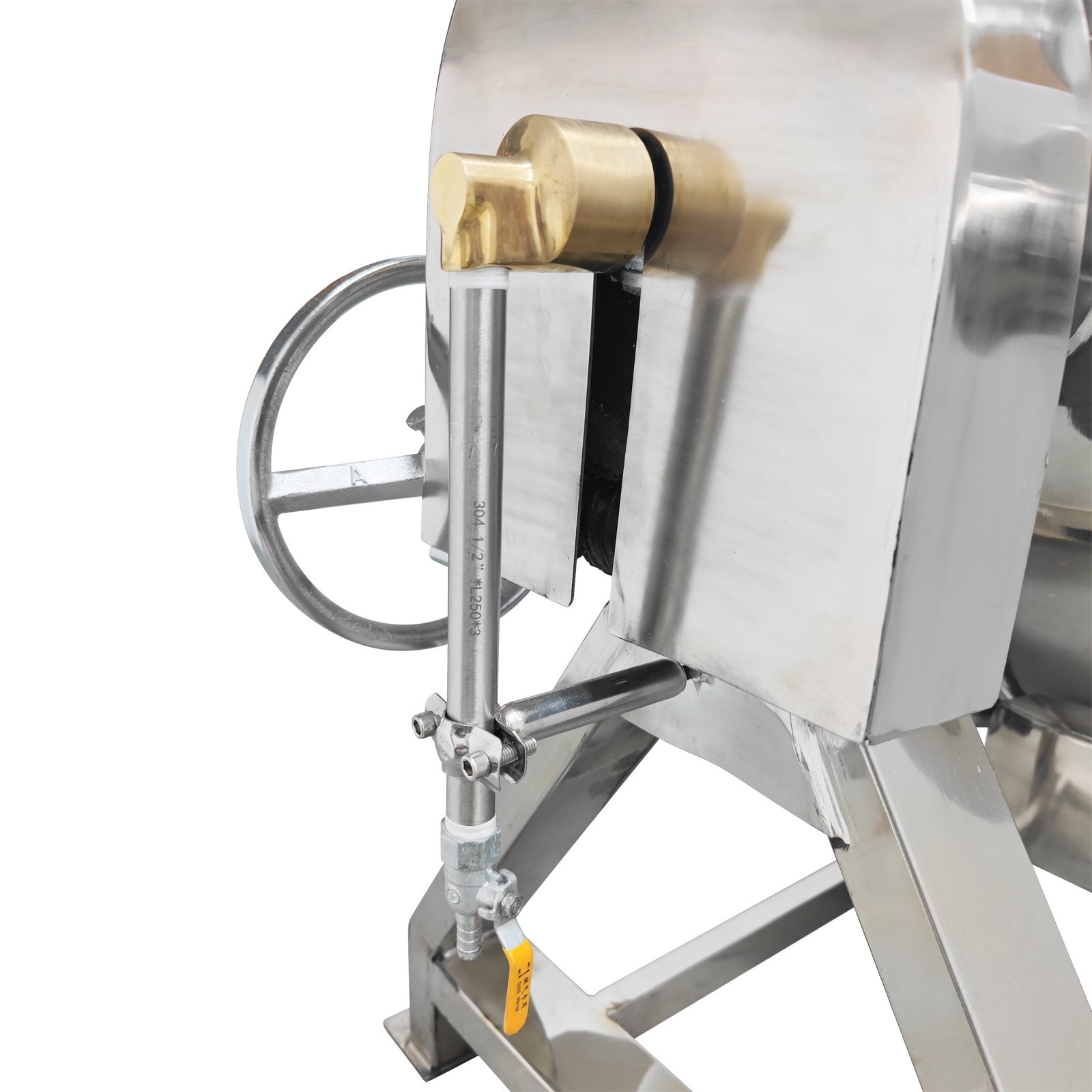 LPG Gas Jacketed Kettle 100L 26.4Gallon 220V Tilting Stirring Heating Pot