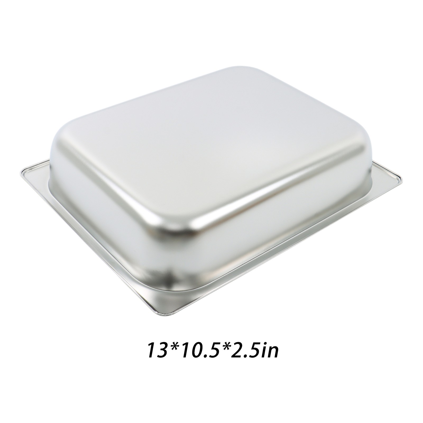4 Pack Hotel Pans Half Size 2.5″ Deep 1/2 Size Stainless Steel Steam Table