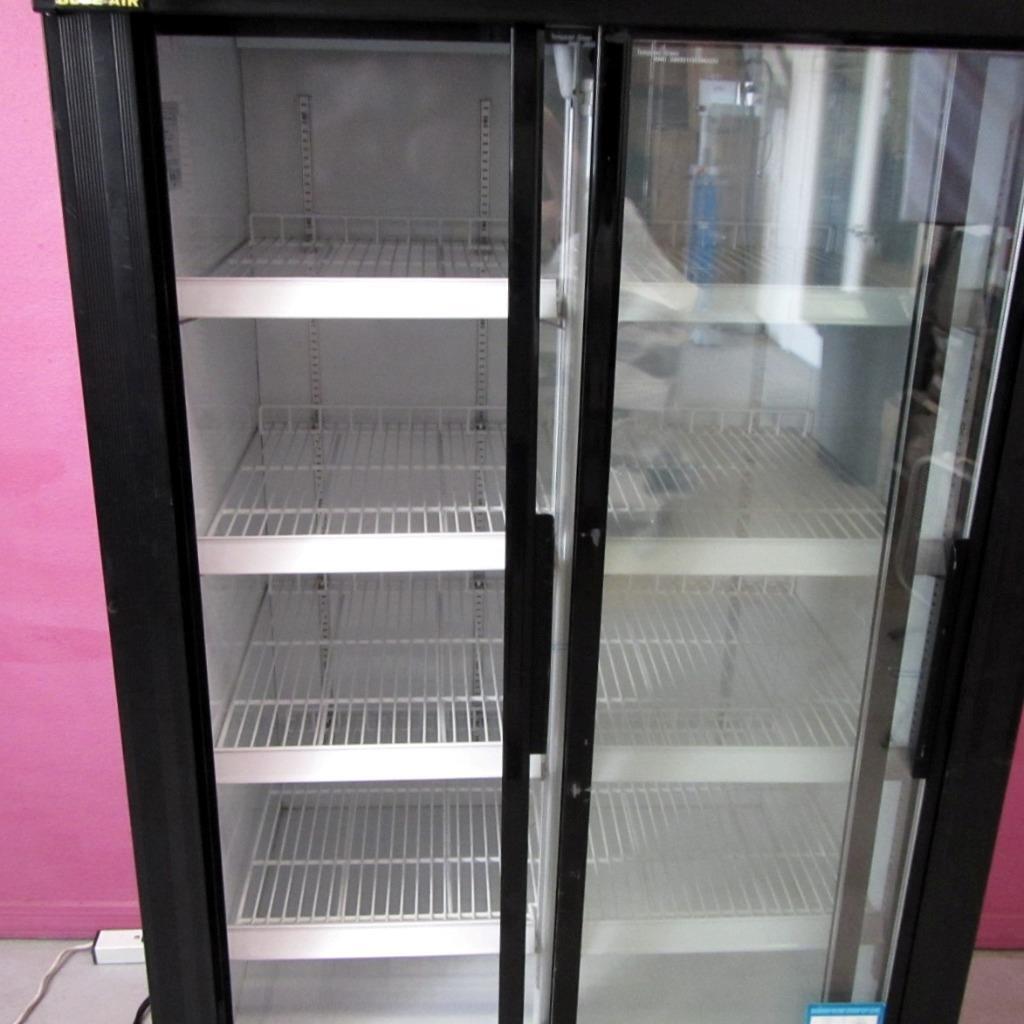 Blue Air BAGR35 Reach In 2 Glass Door Merchandising Display Refrigerator 26 c/f