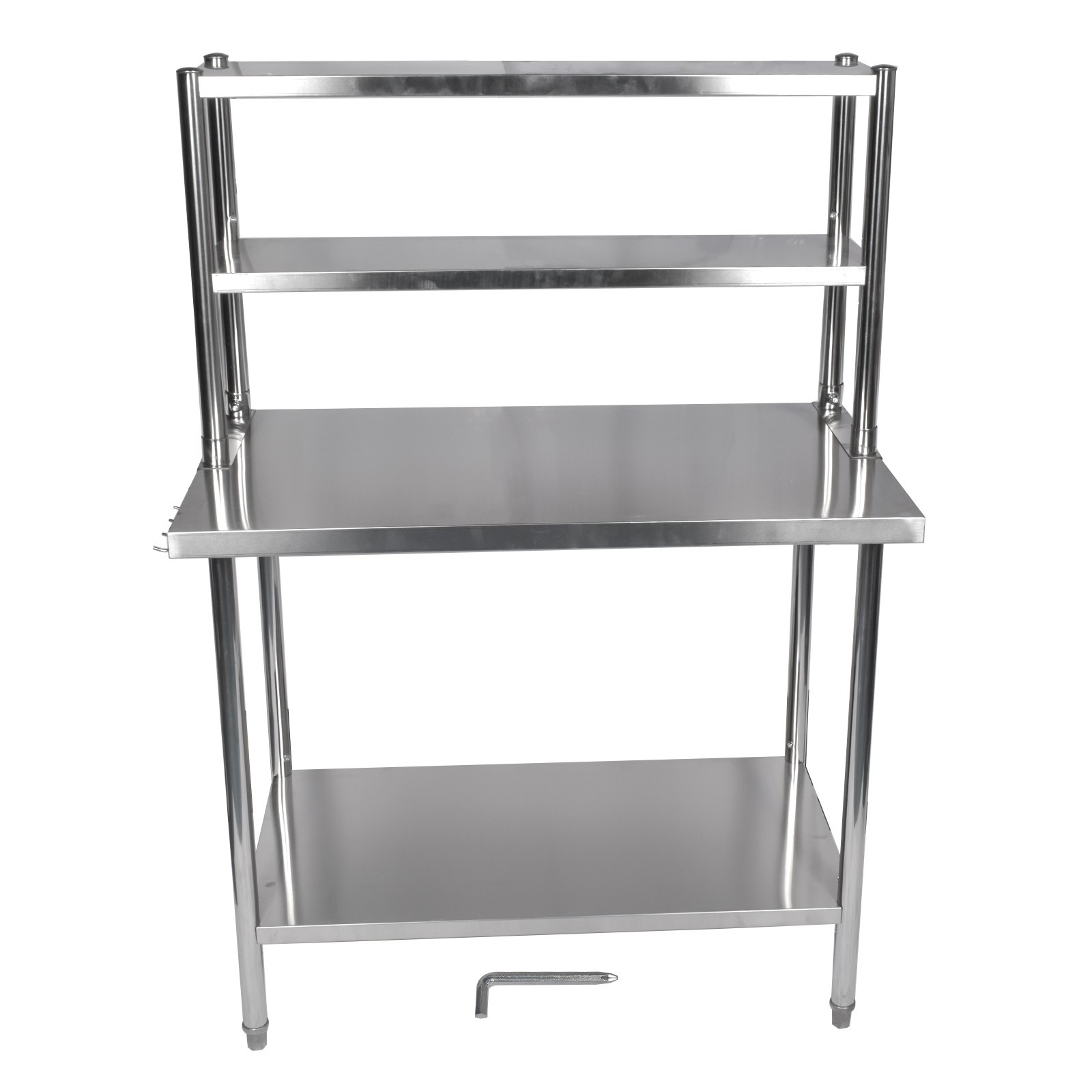 Kitchen Work Table Stainless Steel Restaurant Food Prep Table w/ Shelf & Drawer