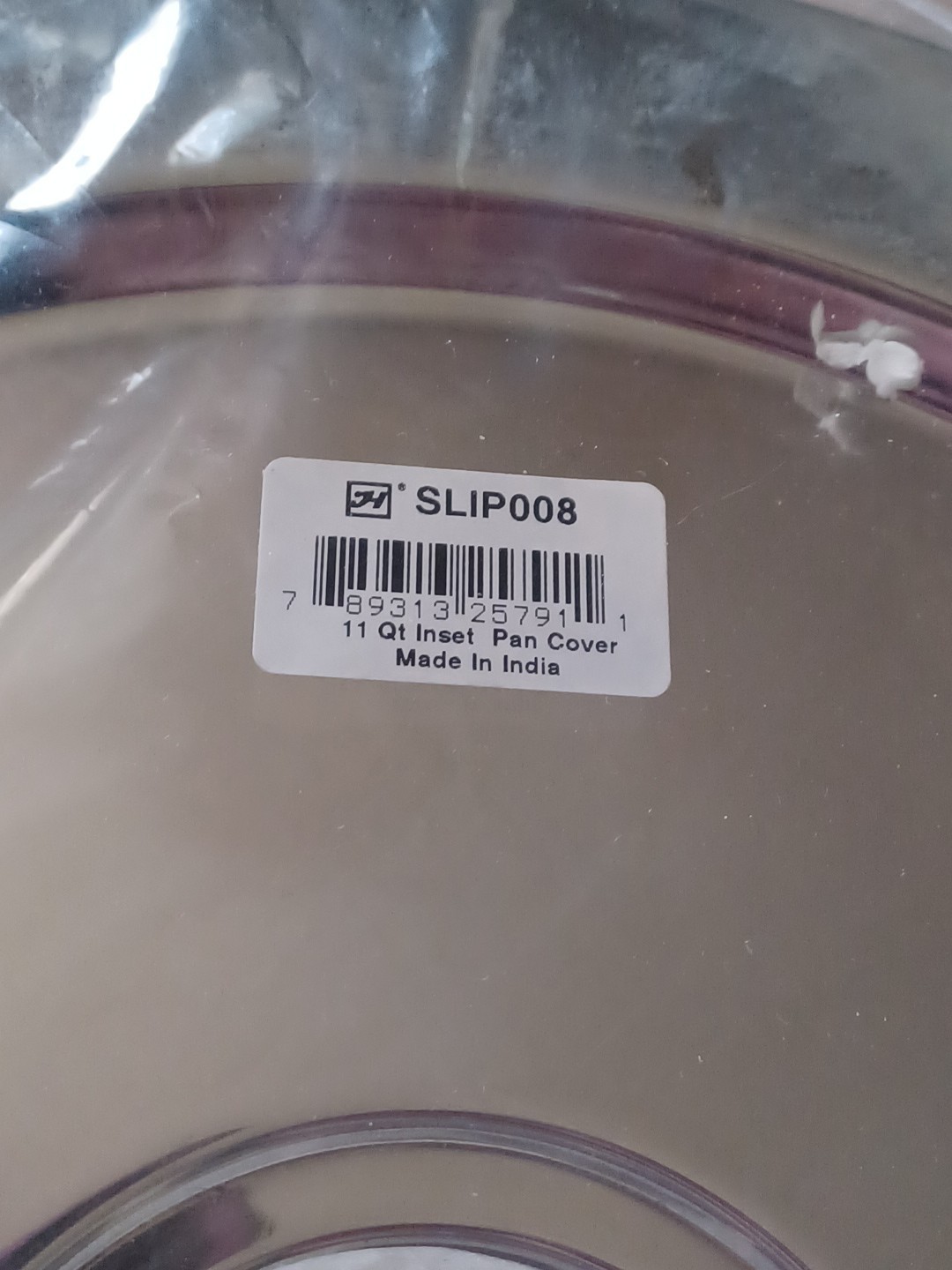 Thunder Group SLIP008 11 Qt Stainless Steel Slotted Inset Pan Cover Lid SCRATCH