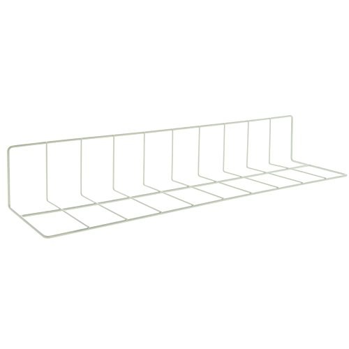 HUBERT® L Shape Wire Fence Divider White Epoxy Coat – 26″L x 4″ and 6″ Sides