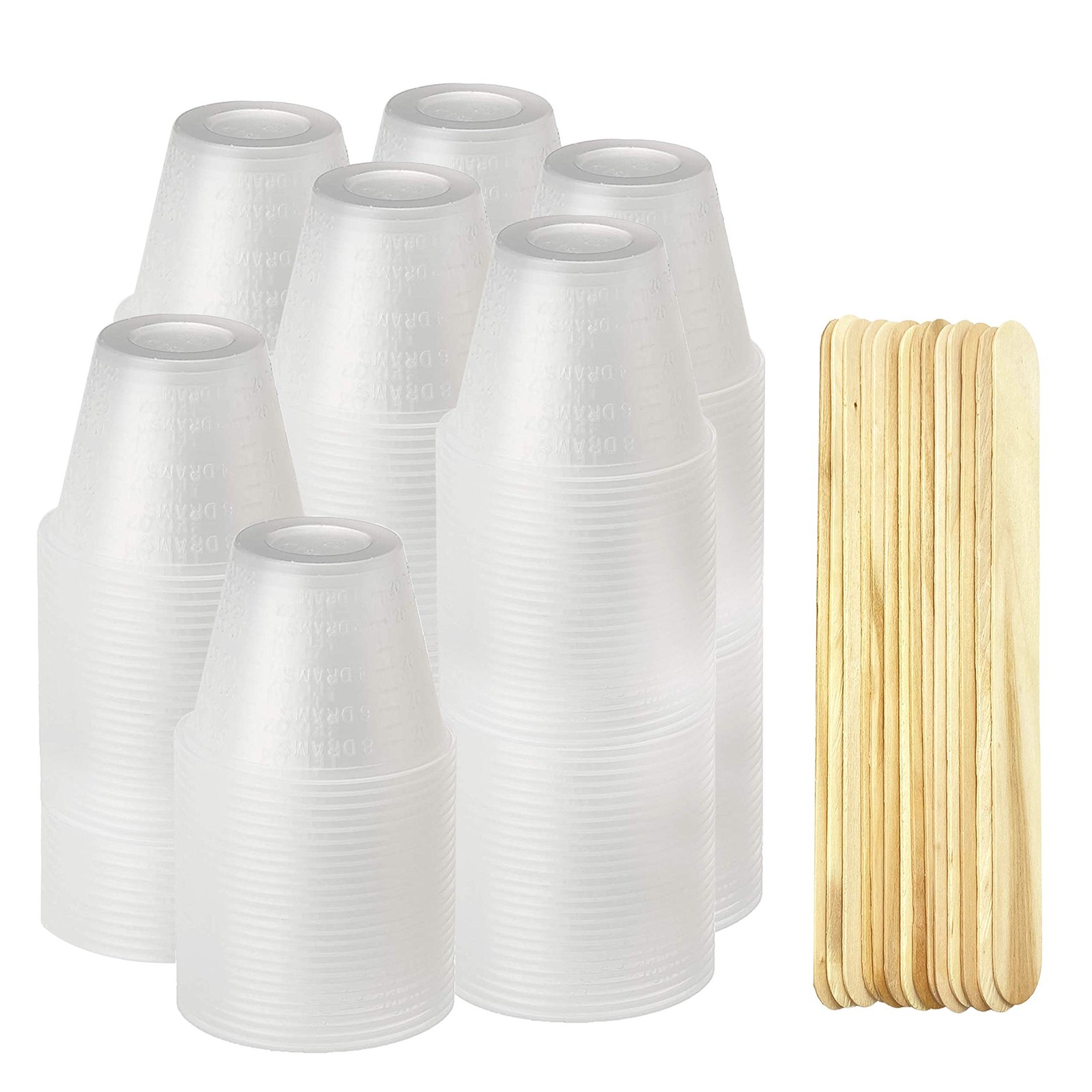 [500 Pack – 1 oz] Epoxy Resin Mixing/Medicine Cups with 100 Bonus Mixing Stic…